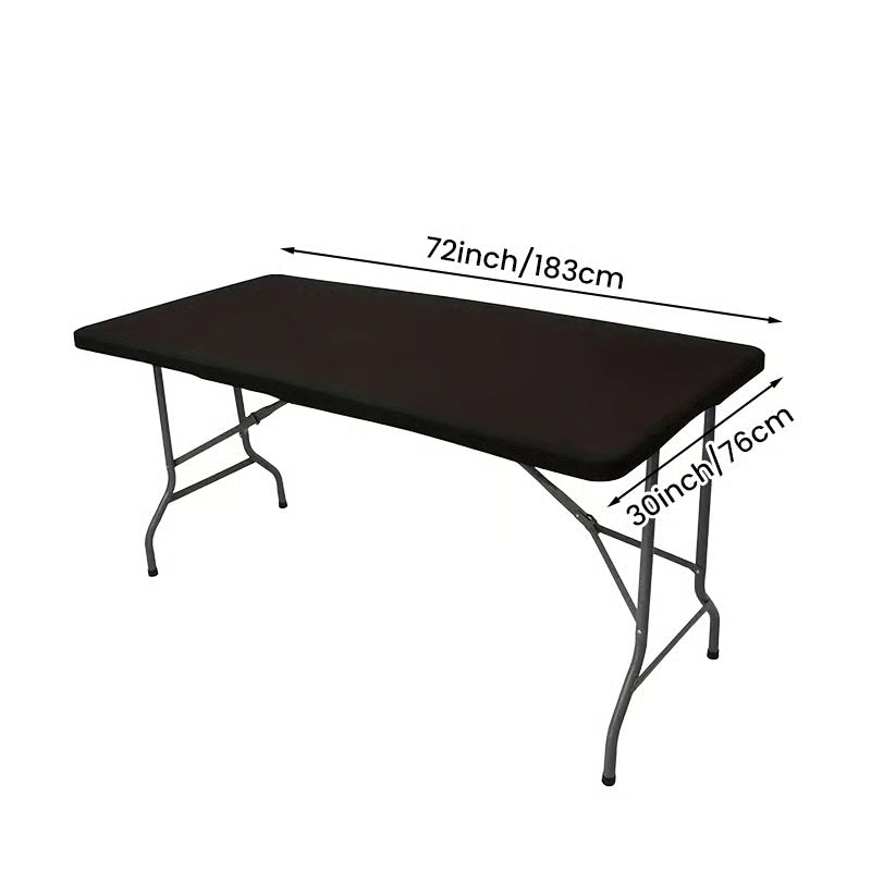 Elastic Fitted Waterproof Tablecloth for Indoor & Outdoor Use