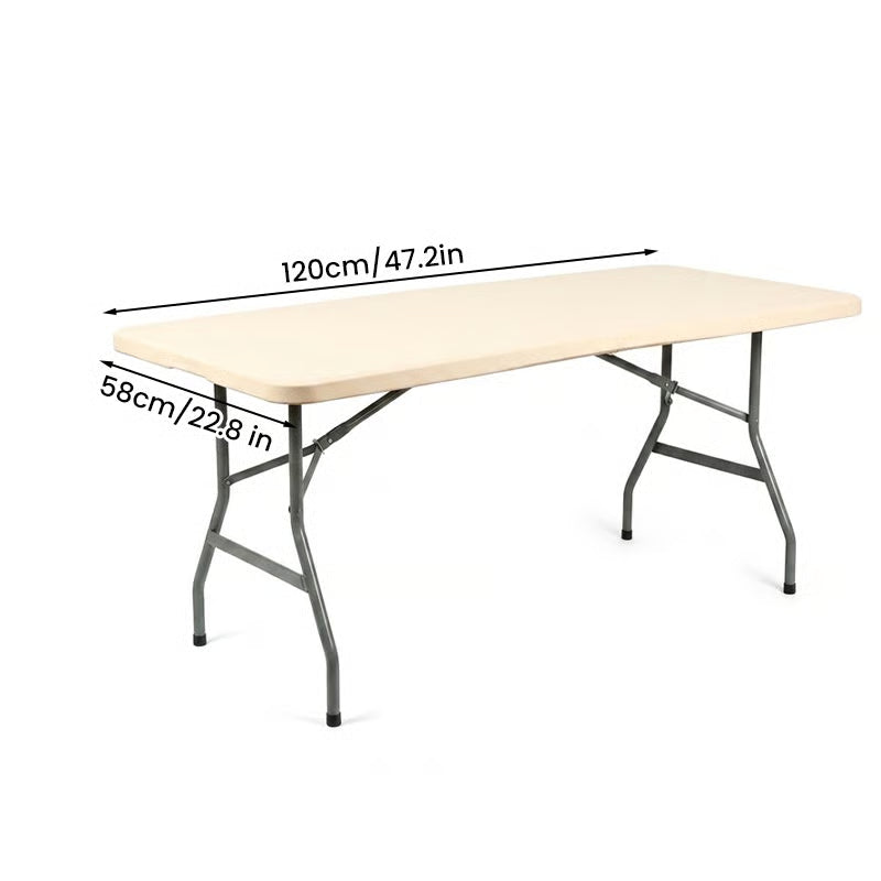 Elastic Fitted Waterproof Tablecloth for Indoor & Outdoor Use