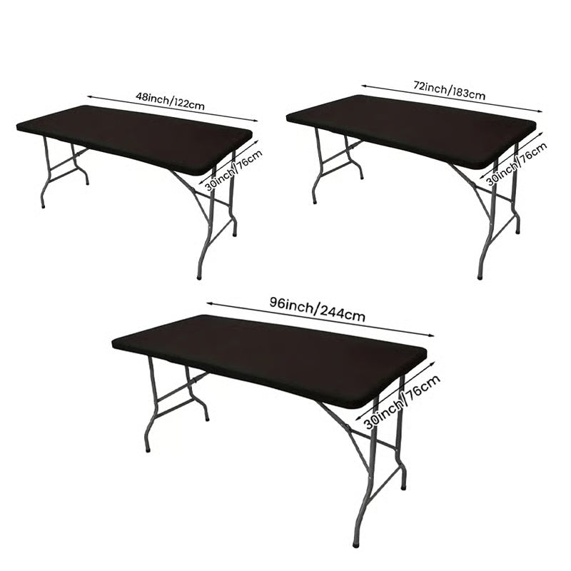 Elastic Fitted Waterproof Tablecloth for Indoor & Outdoor Use