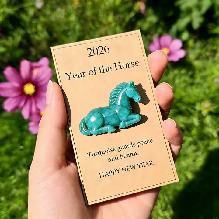 🍀🐴2026 Year of the Horse: Turquoise Guardian — Symbol of Health & Smooth Journeys