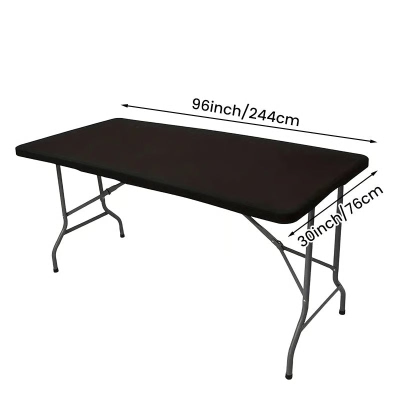 Elastic Fitted Waterproof Tablecloth for Indoor & Outdoor Use