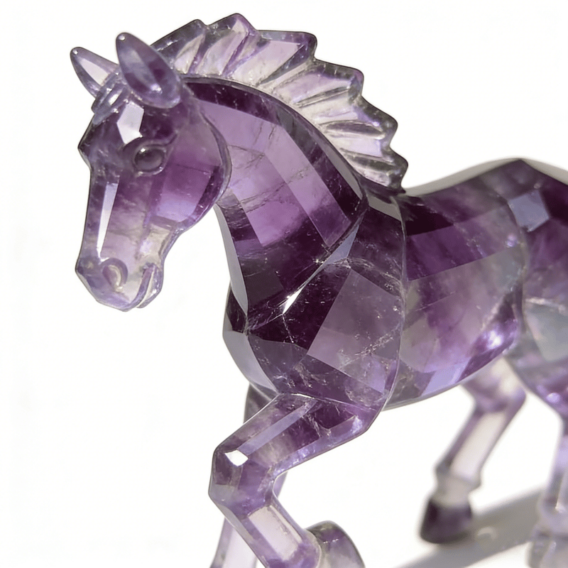 Lucky Amethyst Crystal Horse Keychain —✨ A Symbol of Wisdom & Success🔥 (2026)