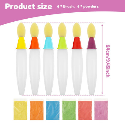🎨 Washable Sidewalk Chalk Paint Brush Set for Kids