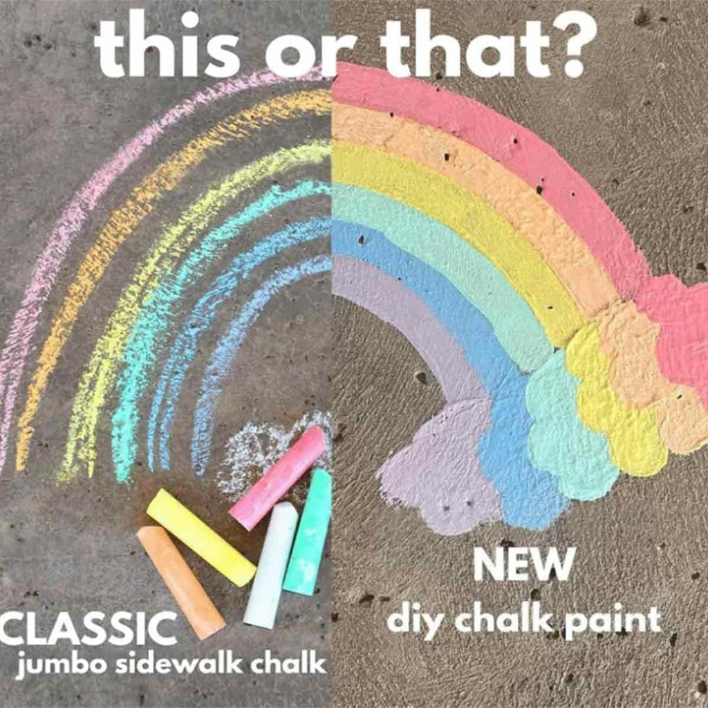🎨 Washable Sidewalk Chalk Paint Brush Set for Kids