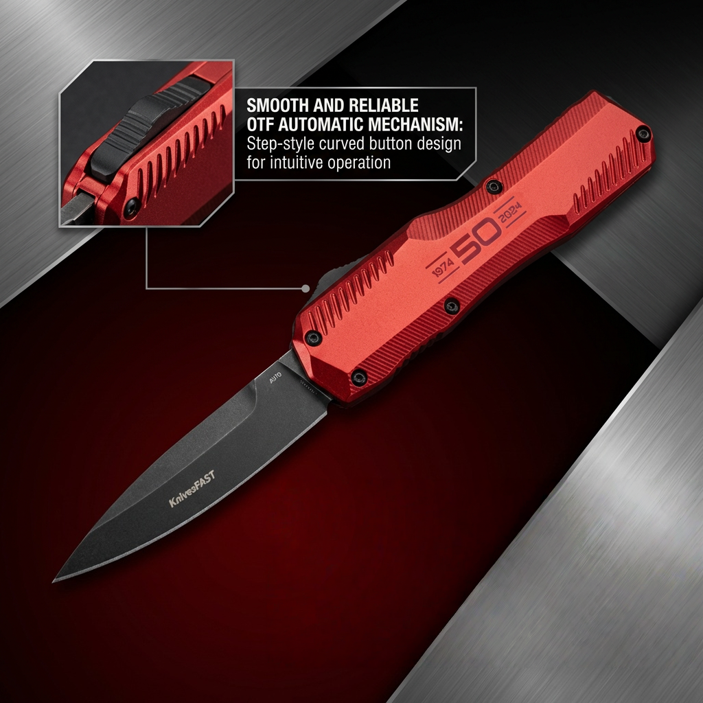 🔥Limited Time Discount 💥 - 🔪9000R Matt Diskin OTF AUTO Knife (🎉50th Anniversary Edition🎉)